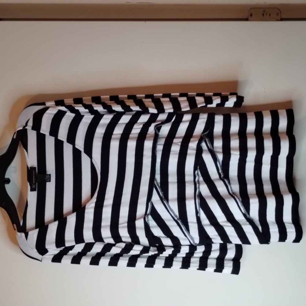 black and white, long sleeves, size L, INC brand